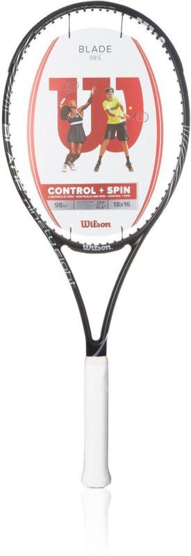 WILSON Blade 98 S Black Unstrung Tennis Racquet  (Pack of: 1, 311.84 g)