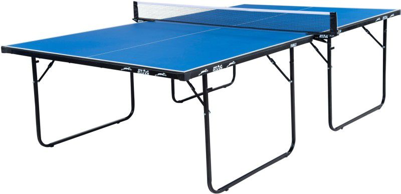 STAG Family Weatherproof Outdoor Stationary Outdoor Table Tennis Table  (Blue)