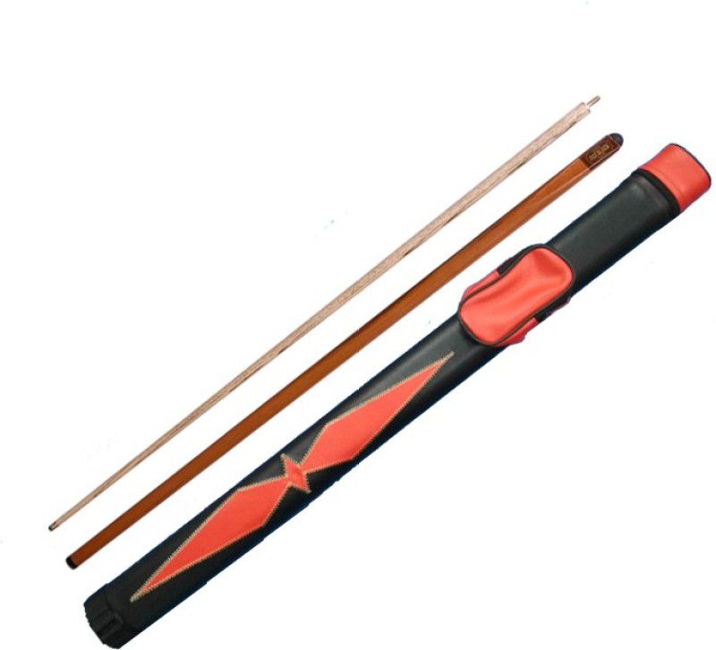 JBB COMBO OF HALF HANDMADE CUE WITH RED CUE COVER JBBC131 Pool, Billiards Cue Stick  (Wooden)