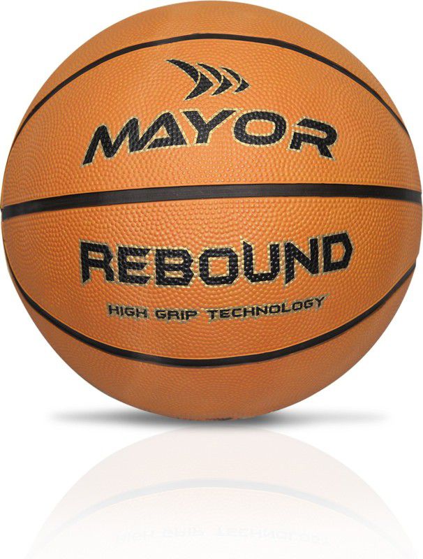 MAYOR REBOUND Basketball - Size: 7  (Pack of 1, Brown)