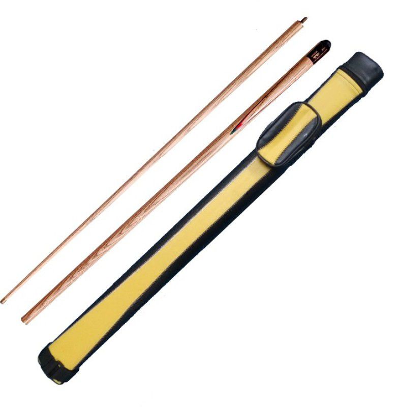 JBB COMBO OF HALF BRIDGE CUE WITH YELLOW CUE COVER JBBC128 Snooker, Pool Cue Stick  (Wooden)
