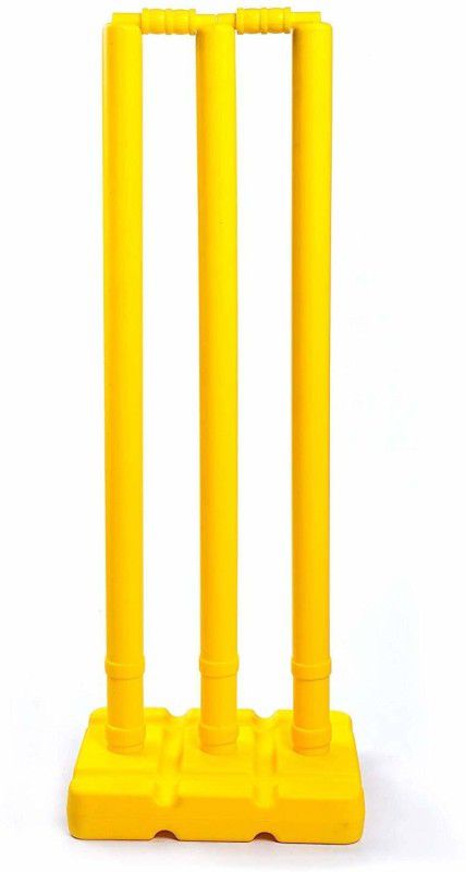Forgesy Hard And Durable Plastic Cricket Stump Set For Cricket Players  (Yellow)