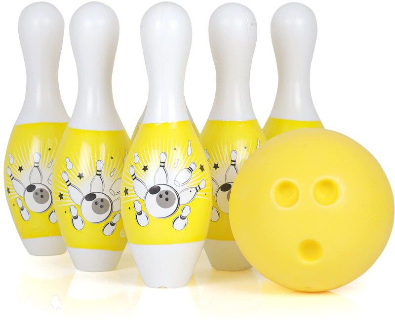Skstore Bowling Game for Kids 6Pin1 Balls Bowling Set for Kid Game Indoor Outdoor Play Sports Bowling Set