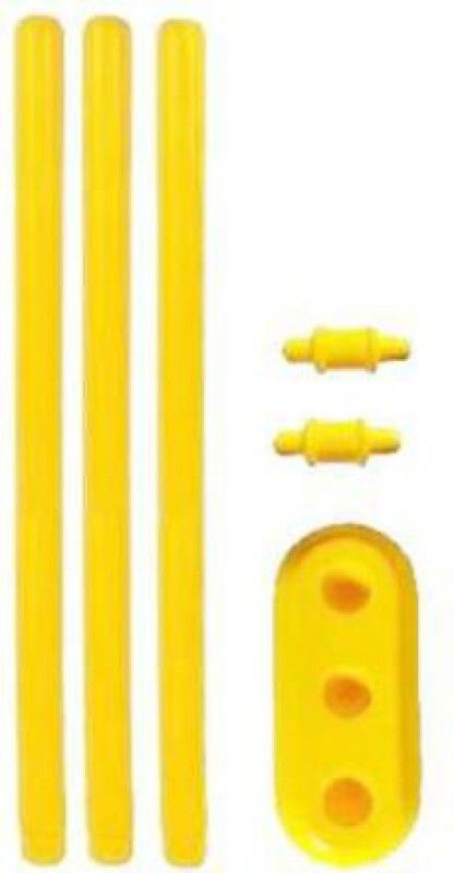 KNK Junior Cricket Wickets Set For 8 Years Cricket Plastic Stump Set 24 Inch  (Yellow)