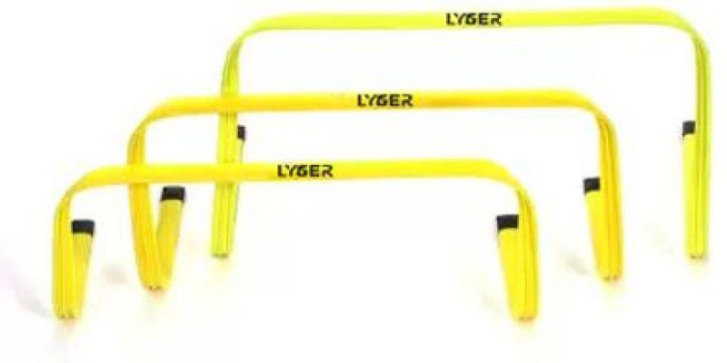 LYGER 6" Flat Hurdle for Agility Training Plastic Speed Hurdles  (For Adults, Children Pack of 6)