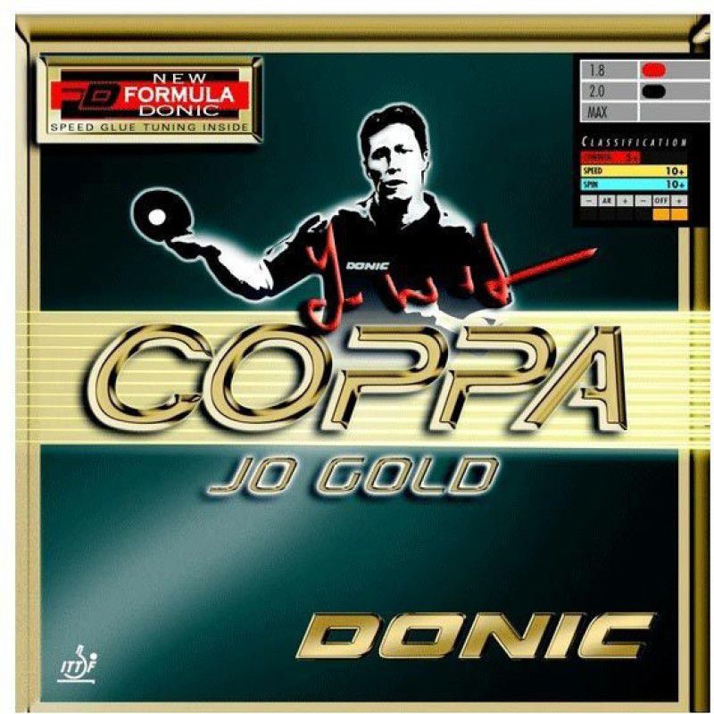 DONIC Coppa Jo Gpld 2.1 mm Table Tennis Rubber  (Red)