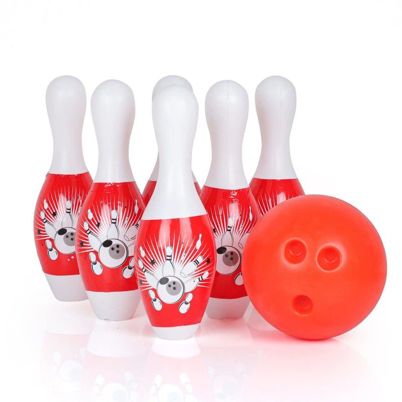 KTRS Bowling Game for Kids 6Pin1 Balls Bowling Set for Kids Games Indoor Outdoor Play Sports Bowling Set
