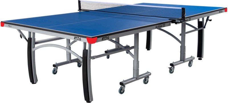 STAG ACTIVE 22 Rollaway Indoor Table Tennis Table  (Blue)