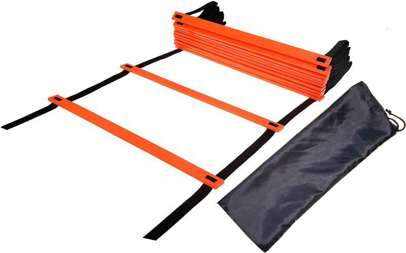 VICTORY Rapid 7- Rungs (3.8 meter) Adjustable Speed Ladder For Training,Exercise, Gym and Any Sports Activity Speed Ladder  (Orange)