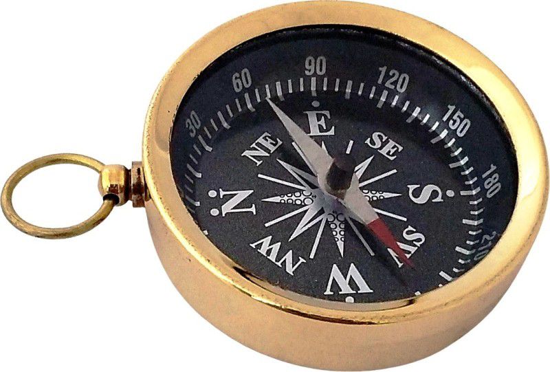 Shoptreed Antique Nautical Brass Pocket Compass Compass  (Gold)