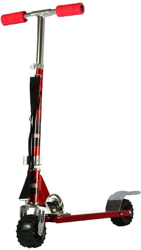 Krypton Heavy Metallic Jumbo Size 2 Wheel Height Adjustable Scooter for Kids 6 Yrs & Up Kids Scooter  (Red)