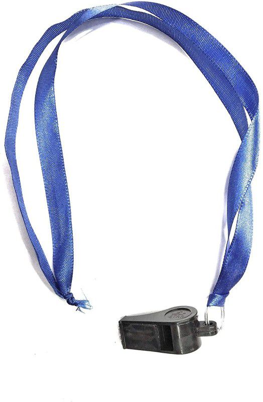 Quinergys QYS-46718®Whistle, Loud Plastic Whistle with Lanyard for Referees Shepherd Whistle  (Black, Pack of 1)