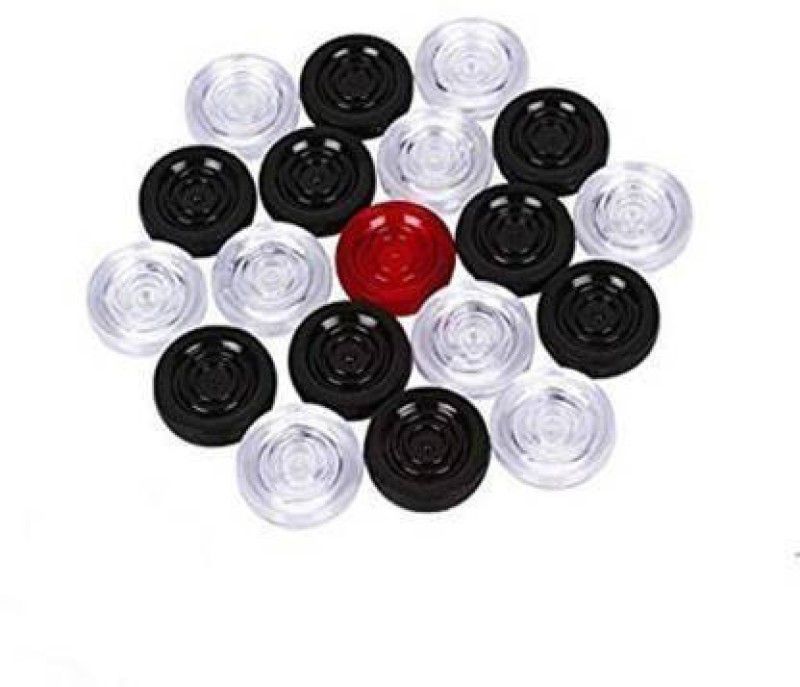 nandee traders TRANSPARENT CARROM COIN Carrom Pawns  (Pack of 20)