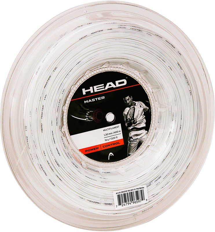 HEAD Reel Master 1.3 Tennis String - 400 m  (White)