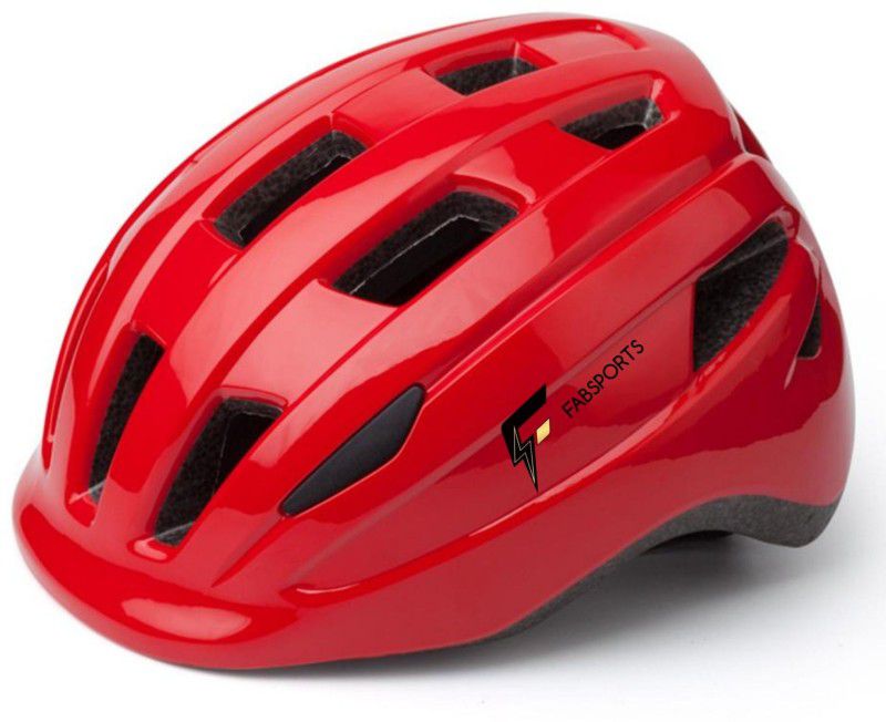 FABSPORTS Bicycle/Bike Helmet for Kids (5-12 years), Adjustable size For Cycling / Skating Skating Helmet  (Red)