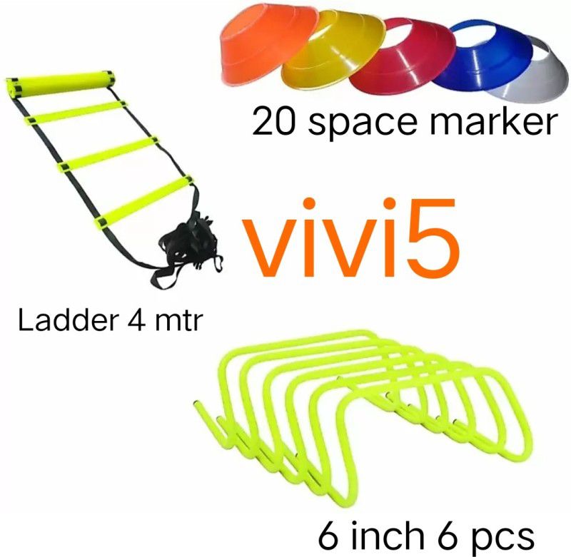 Vivi5 PVC Speed Hurdles  (For Adults, Children Pack of 6)