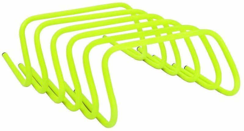 HACKERX 9inch set of 10 Speed Hurdle Agility training hurdles for speed training durable PVC Speed Hurdles  (For Adults, Children Pack of 10)