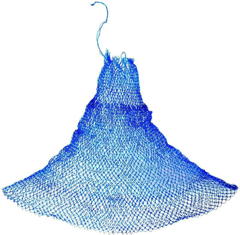 Hunting Hobby Fishing Storage Net Bag, Fish Foldable Keeping Net Bag, 1cm Mesh Hole Fishing Net  (Blue)