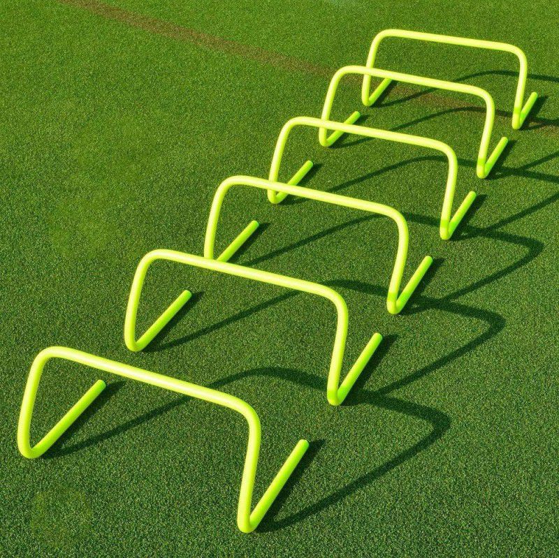 gymfreak 6inch set of 10 Speed Hurdle Agility training hurdles for speed training durable PVC Speed Hurdles  (For Adults, Children Pack of 10)