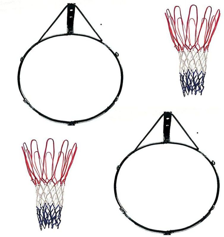 Gmefvr asket Ball Nets, Ring, Both Set Accessories Basket Ball 2 Ring + 2 Net set Basketball Ring  (5 Basketball Size With Net)