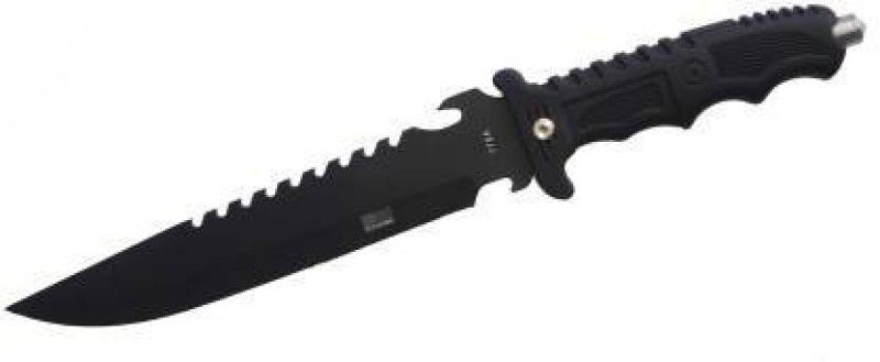 HIKING ZONE 778AA Fixed Blade Knife, Pocket Knife, Survival Knife  (Black)