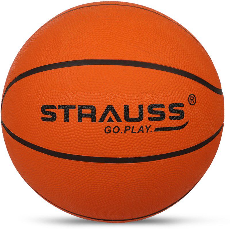 Strauss Official Basketball - Size: 7  (Pack of 1, Orange)