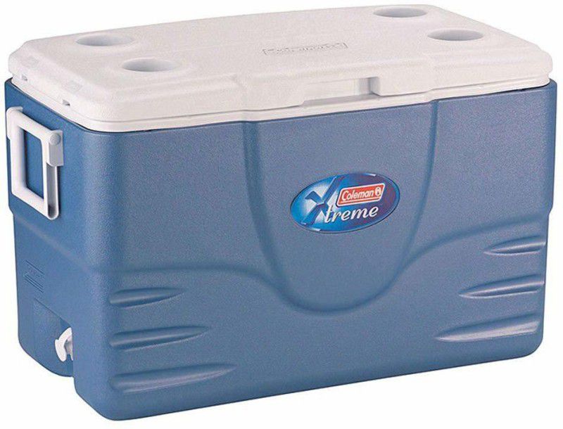 COLEMAN 52Qt Xtreme Ice Box, 49L cooler box, 5-Day Ice Retention  (Blue, 49 L)