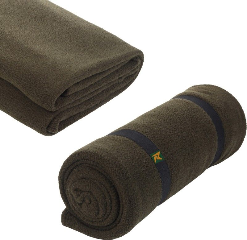Rocksport Fleece Sleeping bag cum blanket for Train Travel,Camping,Sporting Events Sleeping Bag  (Green)