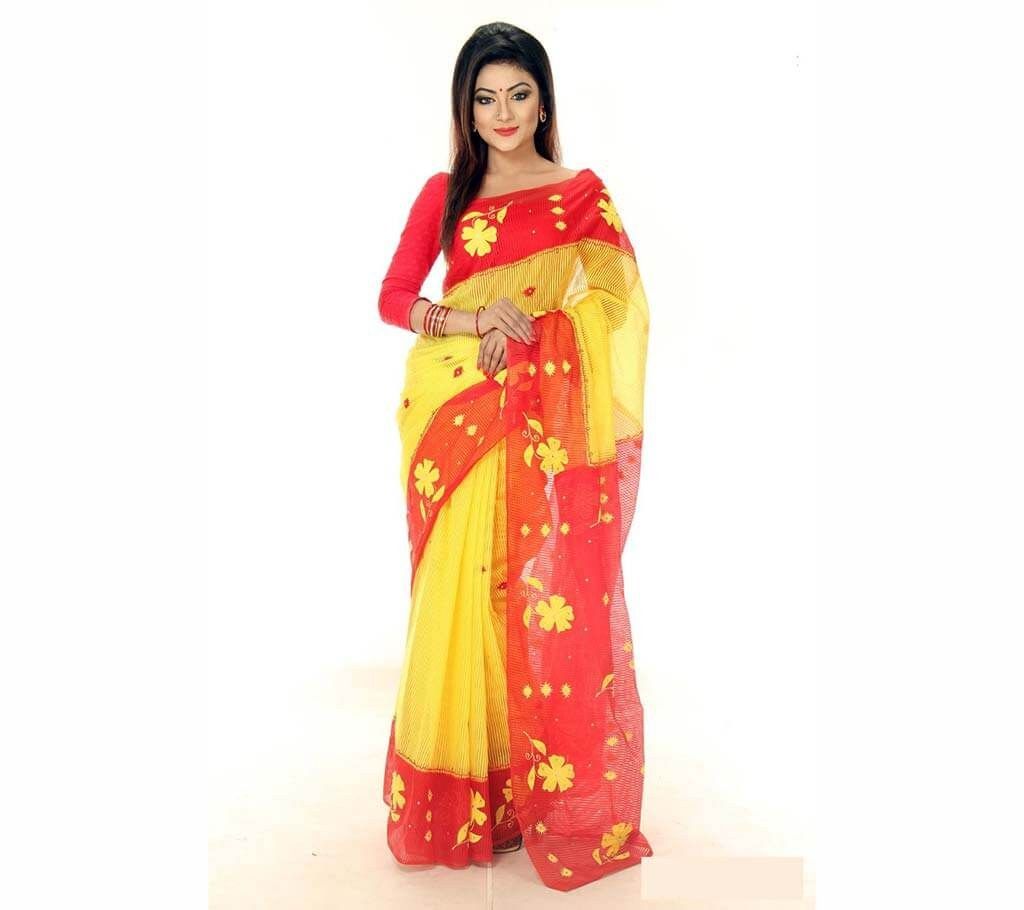 Colorful Hand loom cotton sharee