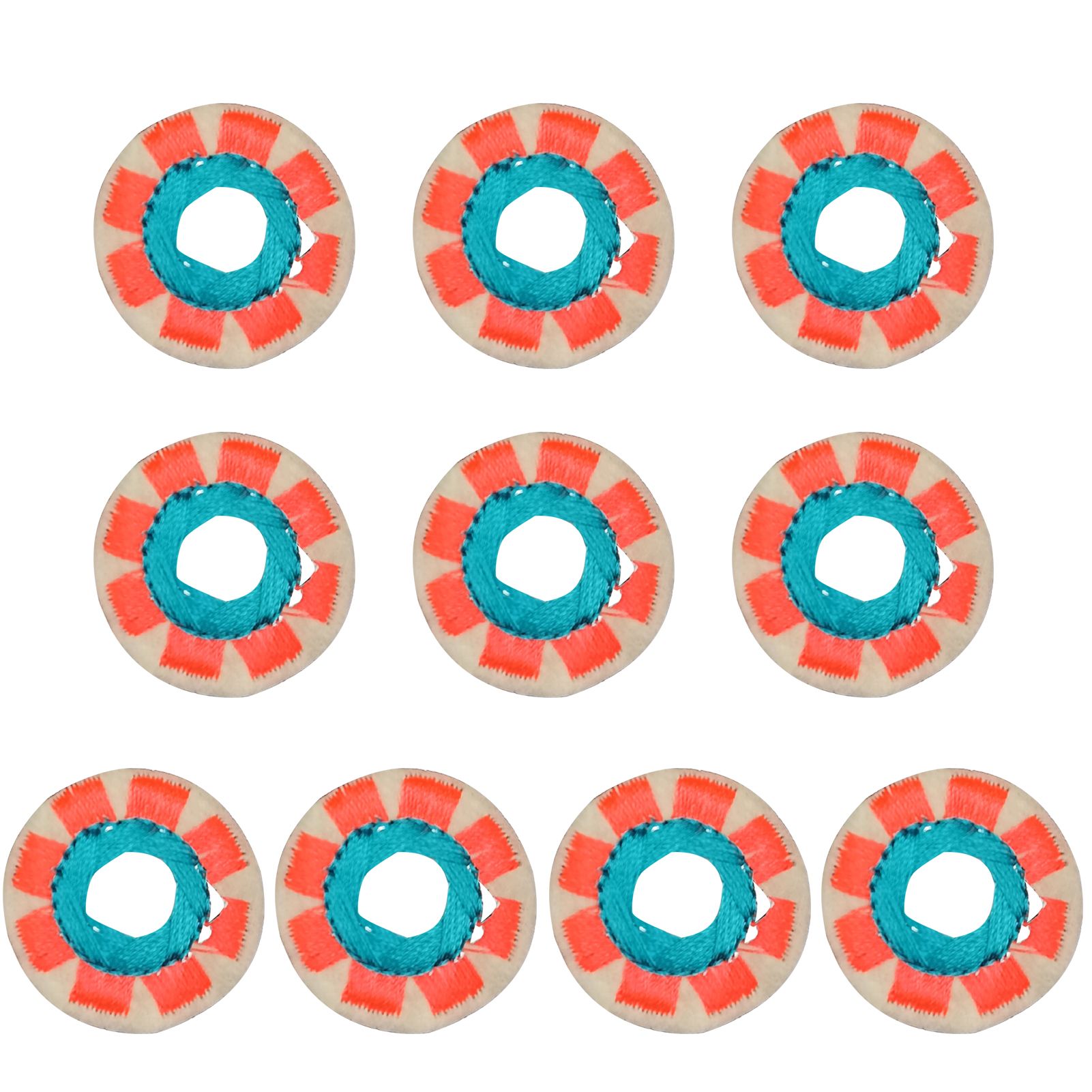 Costume Patch Attrtive Exquisite Round Decorative Bag Patch