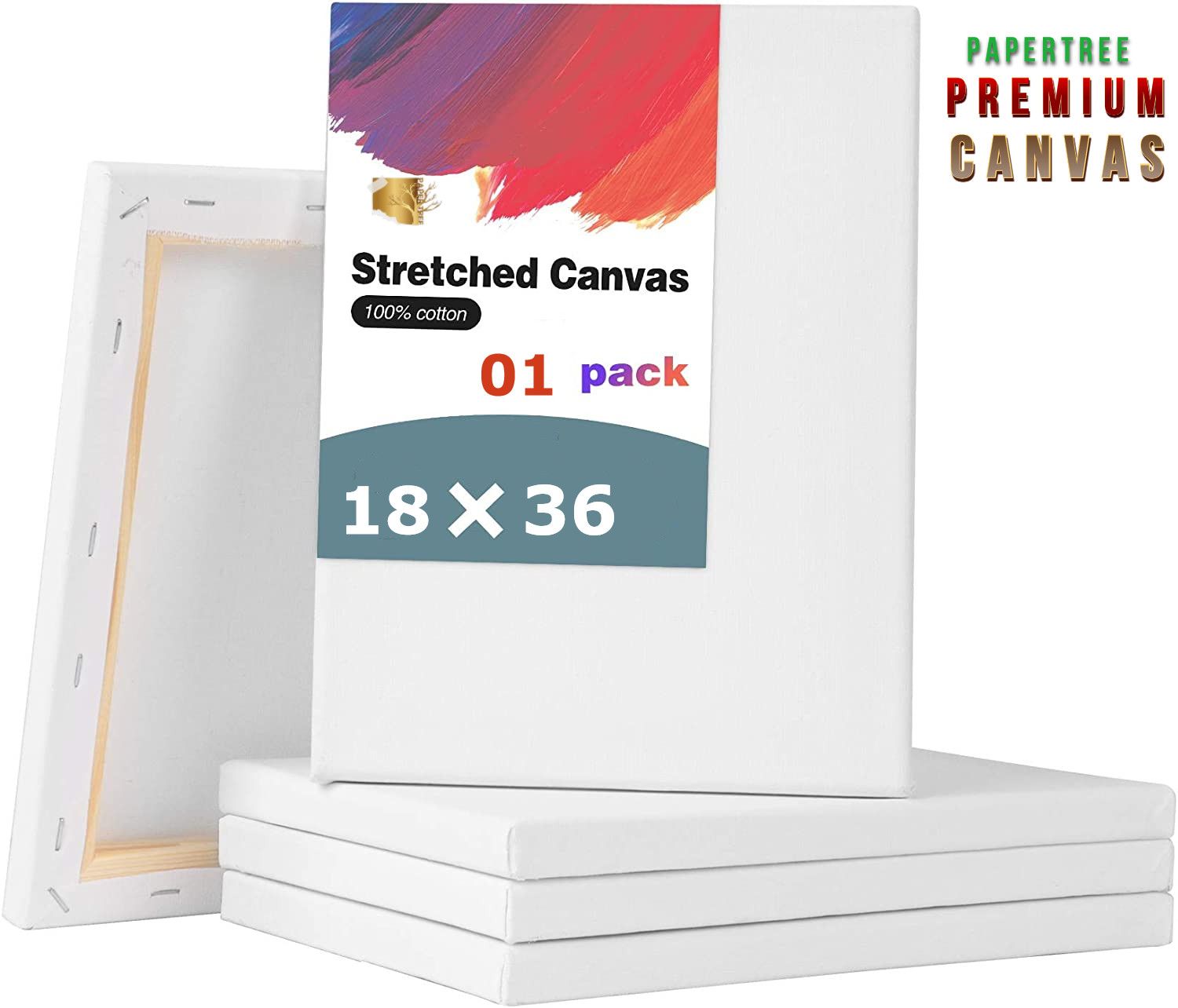 White Premium Canvas 18 X 36 Inch