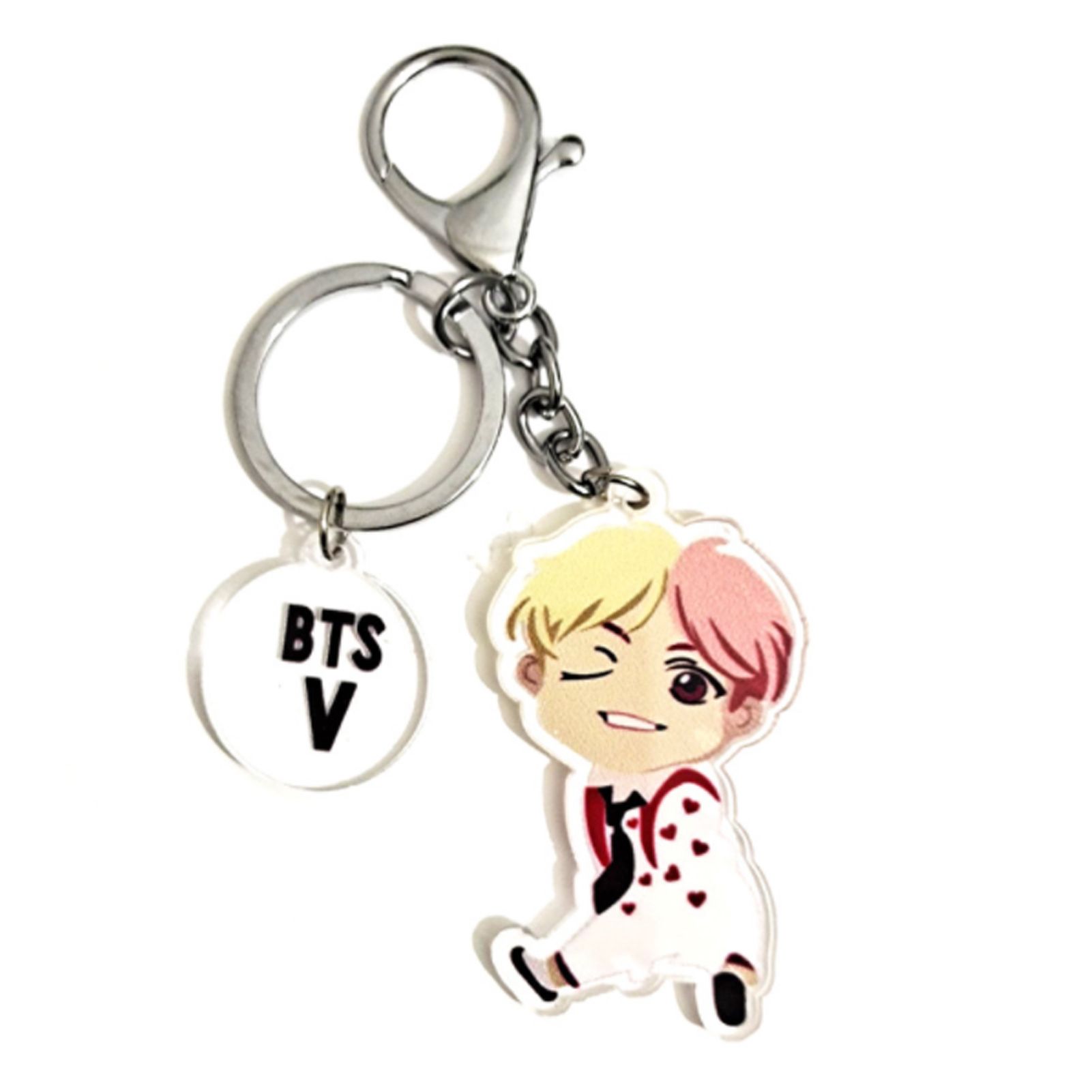 Ehousehold BTS Member Design Double-sided Printing Acrylic Keychain Key Holder Pendant