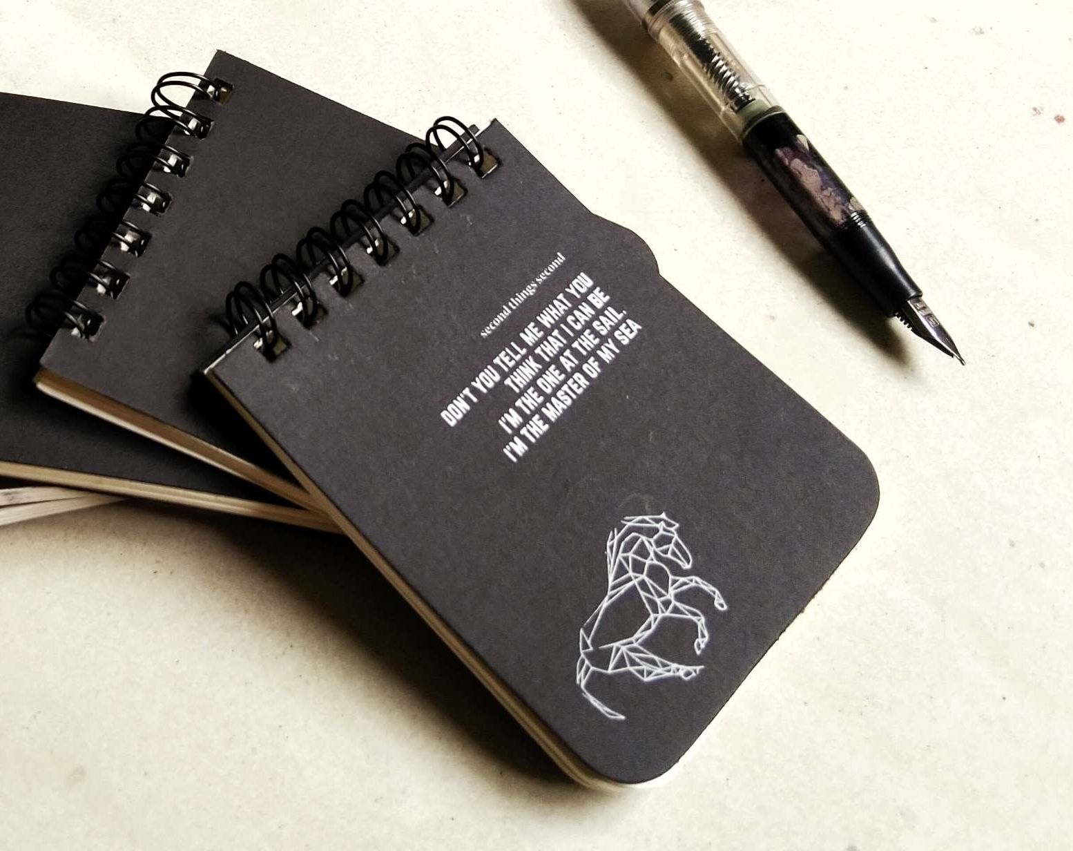 3Pieces Vintage Student Sketching Sketchbook 4inch*3inch Art Paper Retro Spiral Coil Pocket Sketch Artbook.
