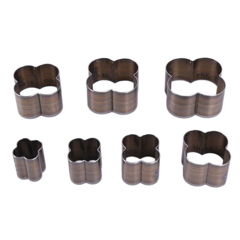 7Pcs/Set Steel  Rule Die Cut Steel Punch Plum Blossom Cutting Mold Wood Dies for Leather Cutter for Leather Crafts