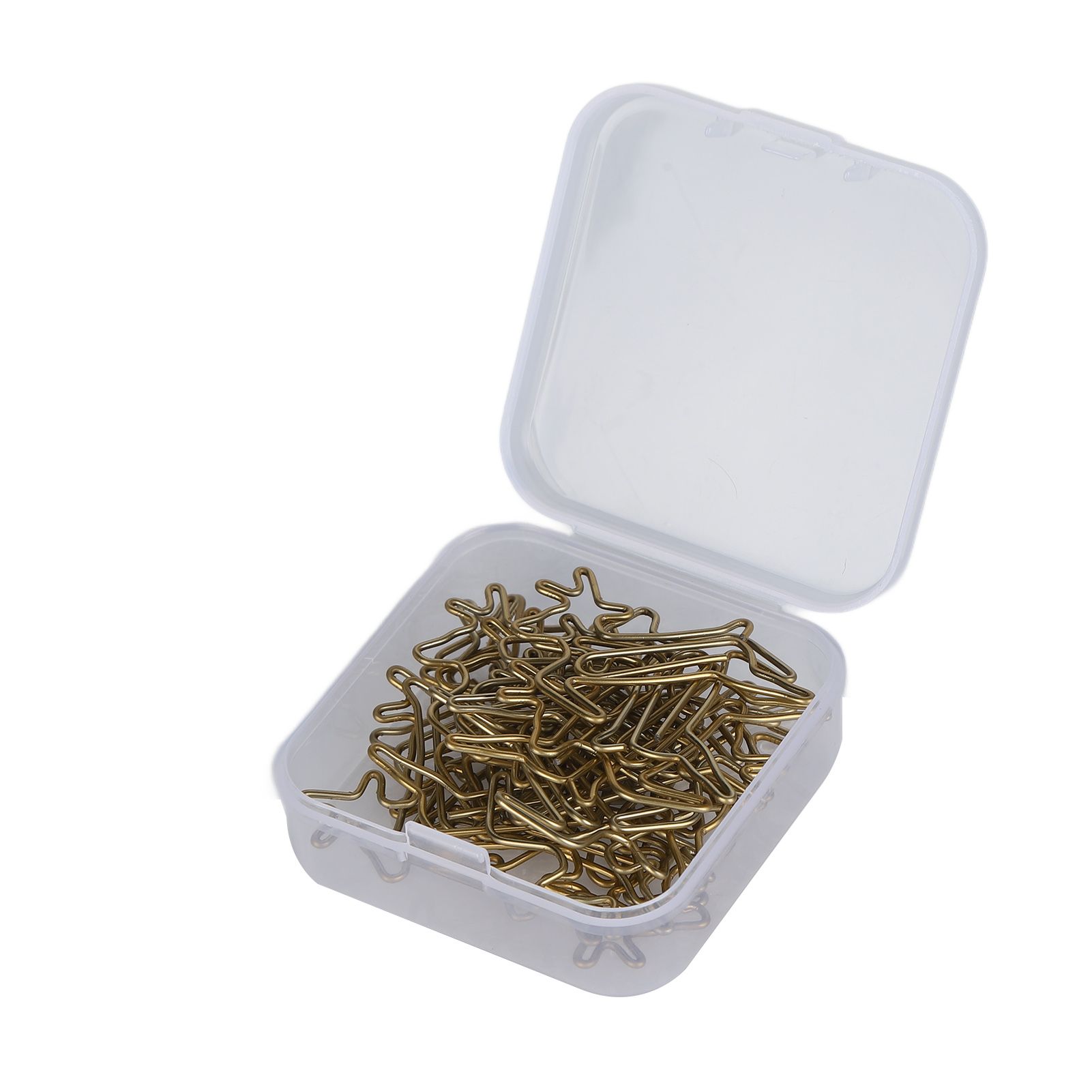 20Pcs Paper Clips Iron Rustproof Colorfast Multifunctional Deer Shape Paperclips