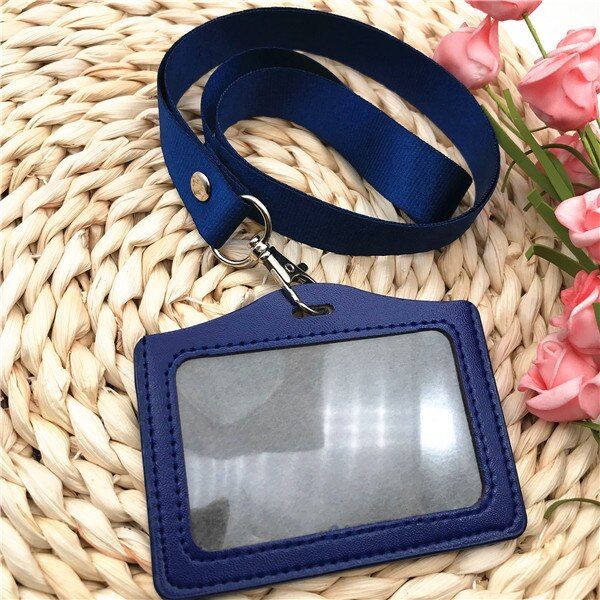 Name Credit Card Holders Women Men Bank Card Holder Students Bus Card Case Lanyard Male Visit Door Identity Badge Cards Cover