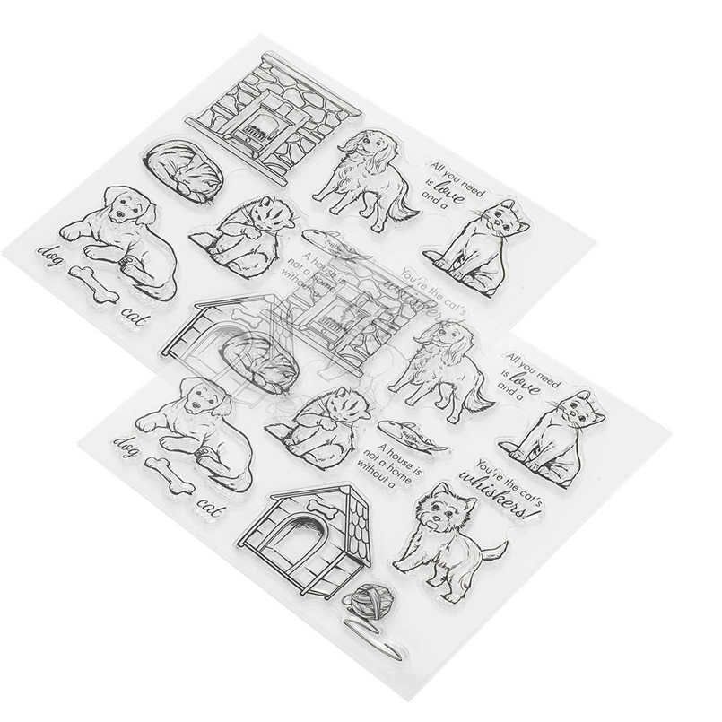 flexible portable soft pet cat stamp pad for album card scrapbooking