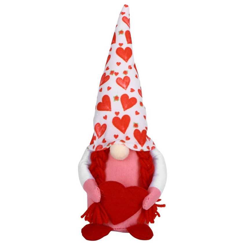 Plush Doll Couple Decorations Standing Post Heart Bedroom Living Room Desktop Craft Decor