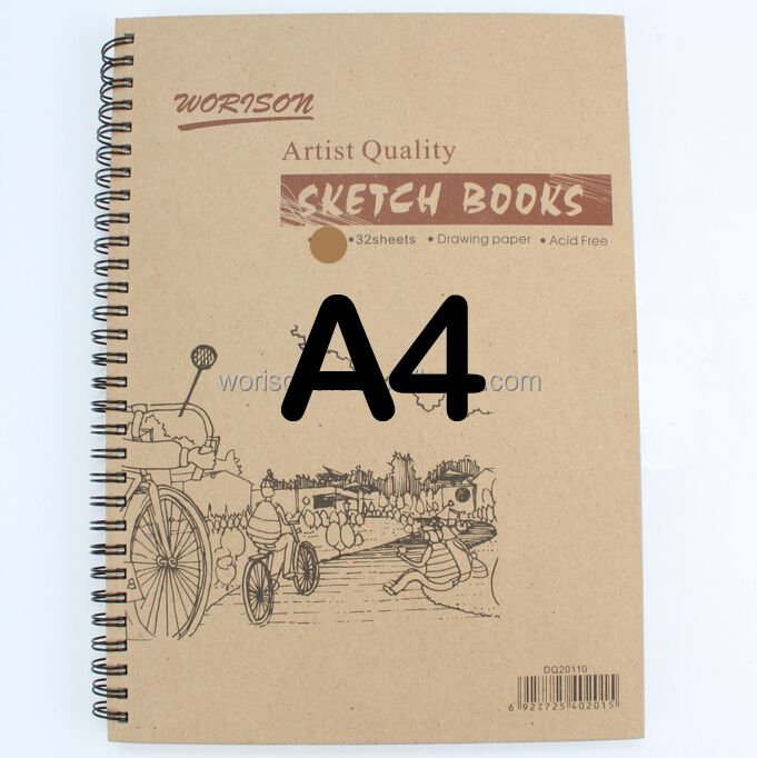 Sketch book By Worison A5/A4/A3 32 Sheets 160gsm Acid Free