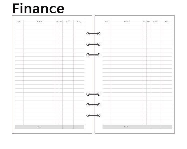 A5 A6 Journal Dotted Notebook Filler 100gsm Paper Grid Line Bland To Do Weekly Monthly Planner Kraft Inner Pages C15 D10