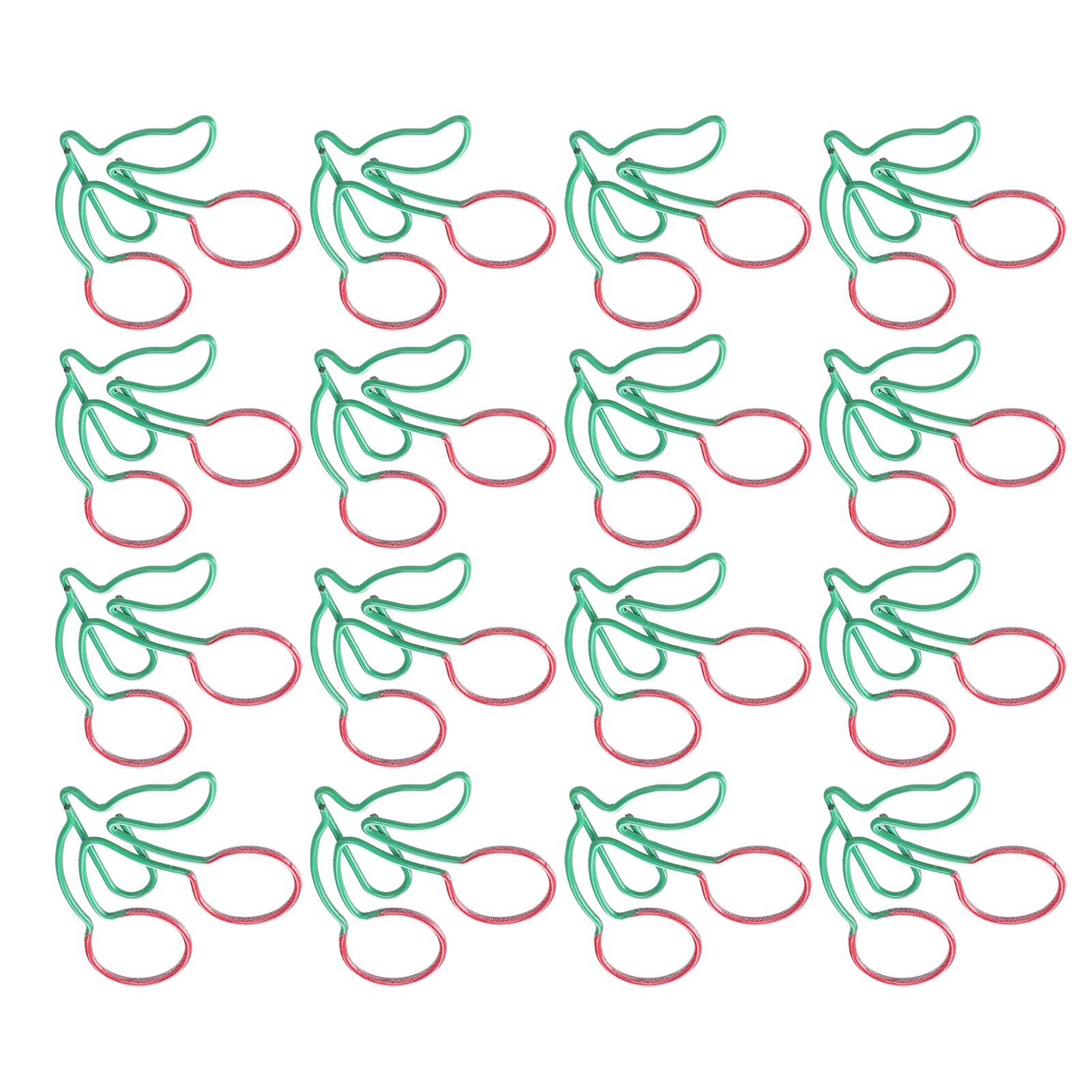 2‑Color Paper Clips 20Pcs Bookmarks Planner Clip Fruit Pin School For