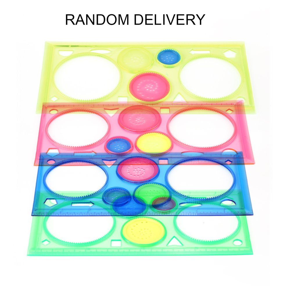 Spirograph Geometric Ruler Learning Drawing Tool Stationery Gift for Student-random