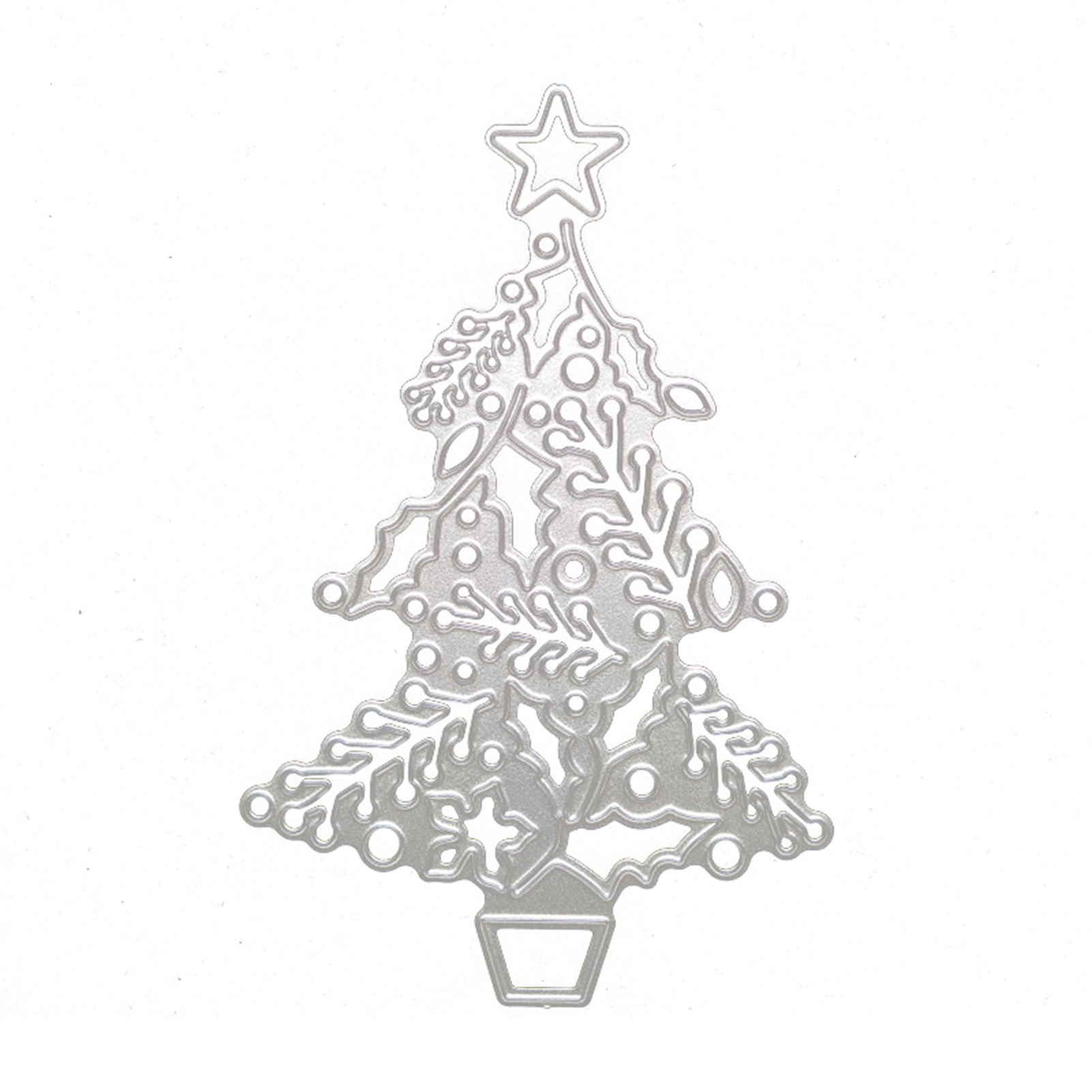 Christmas Nesting Die Waterproof Wide Usage Embossing Stencil