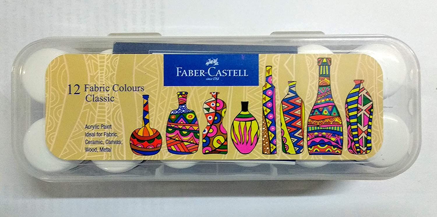 12 Fabric Colours Classic Fabric Colours_10ml Each