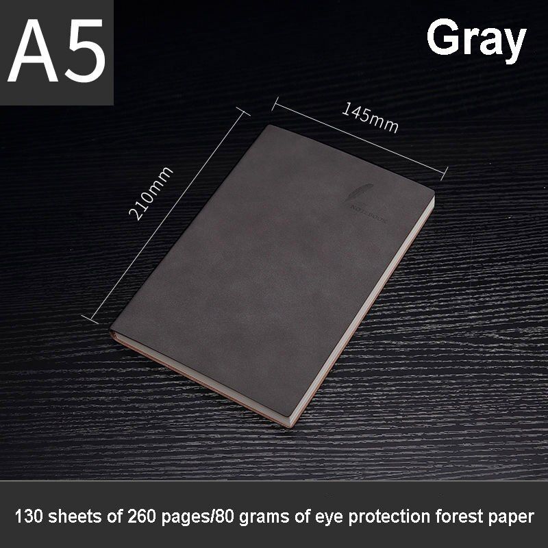 A5 Soft Notebook Imitation Sheepskin Leather Planner Agenda 2021 Week Planner Travelers Notebook for Office School Supplies(null)