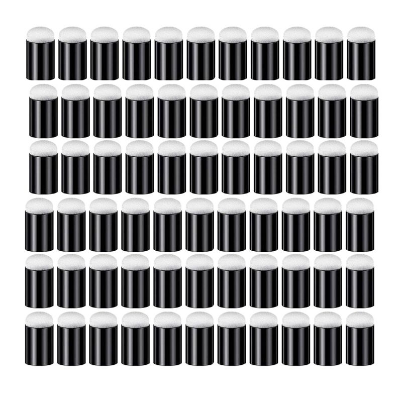 66 Pcs Finger Sponge Daubers Finger Painting Sponge Craft Drawing Sponge Dauber Set for Painting Art Ink Crafts Card