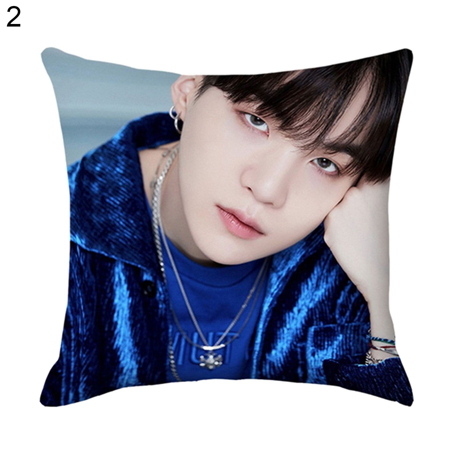 Ehousehold BTS Printed Soft Pillow Cases Throw Cushion Padding Covers for Couch Decoration