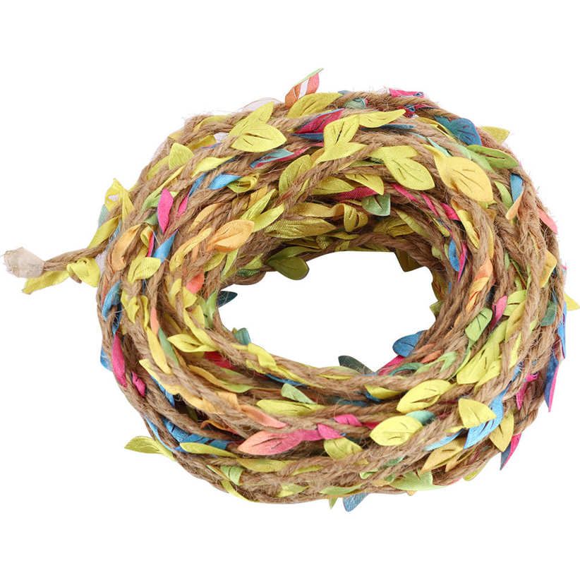 Garland Decorations 10m Artificial Leaf Rope Vine Weaving Hemp DIY Home Craft Wedding Party Decor