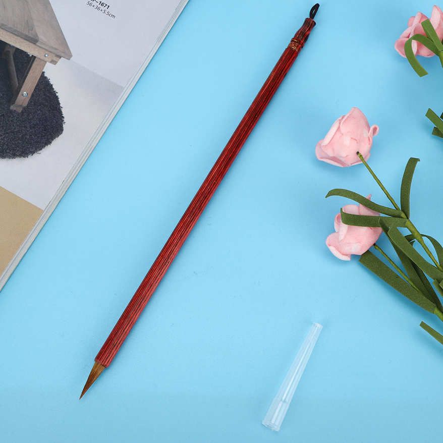 Miniature Paint Brush Wooden High Grade Artist Wolf Hair Writing Copying Tool