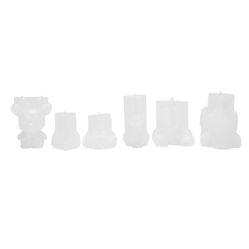 6PCS Animal Resin Molds,Epoxy Resin Silicone Molds, Resin Casting Molds for Handmade Candle, Resin Crafts DIY